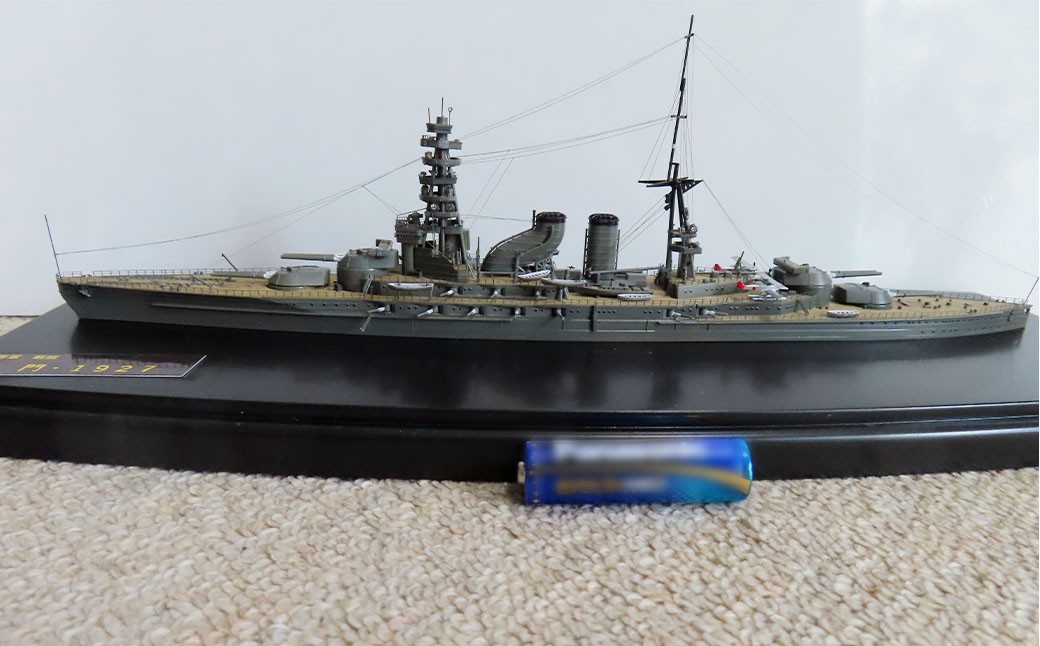 プロプラモデラーが作る！ 一点物 日本海軍 戦艦 「長門」 1927年 1／700 （完成品） アオシマベースプラモデル