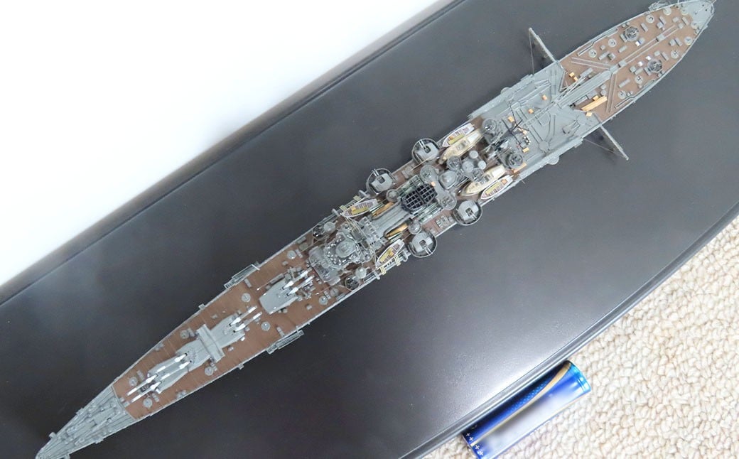 プロプラモデラーが作る！ 一点物 日本海軍 重巡洋艦 「利根」 1944年 1／700 （完成品） フジミベースプラモデル