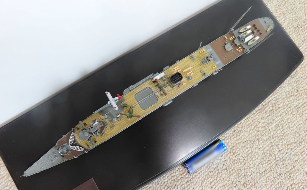 プロプラモデラーが作る！ 一点物 日本海軍 潜水母艦 「大鯨」 1939年 1／700 （完成品） アオシマベースプラモデル