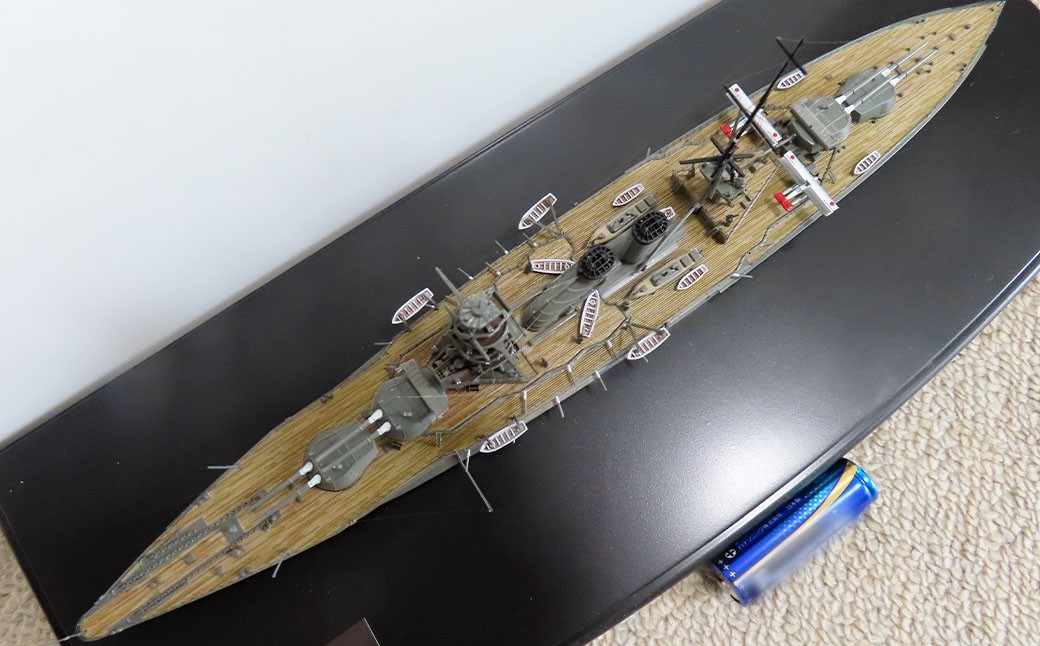 プロプラモデラーが作る！ 一点物 日本海軍 戦艦 「長門」 1927年 1／700 （完成品） アオシマベースプラモデル