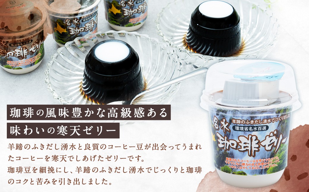 【3回定期便】 名水珈琲ゼリー 1個（約130g） 24個（12個入×2箱）×3回 計72個