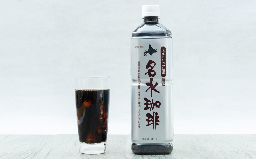 【6回定期便】 名水珈琲 1ケース（1,000ml×6本）×6回 計6ケース