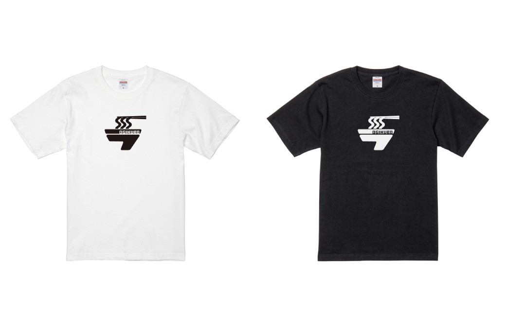 荻窪ラーメンTシャツ 1枚（ホワイトまたはブラック）