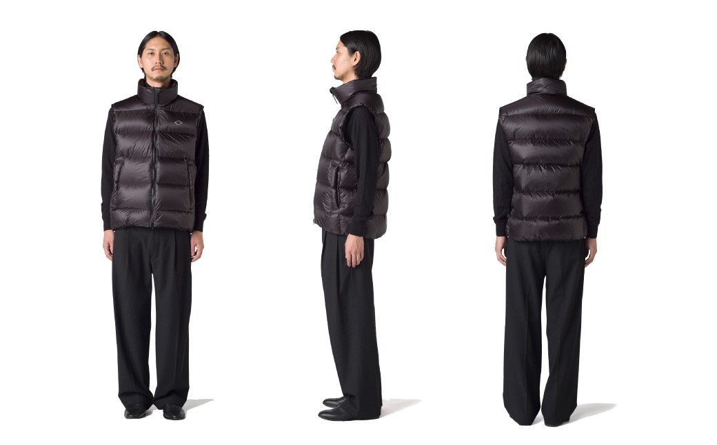 ＜UNISEX＞ 北海道ダウン：RETAR NUY／レタールヌイ［ESON／エソン］DOWN VEST［BLACK］