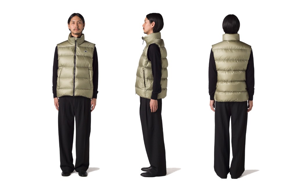 ＜UNISEX＞ 北海道ダウン：RETAR NUY／レタールヌイ［ESON／エソン］DOWN VEST［PISTACHIO］