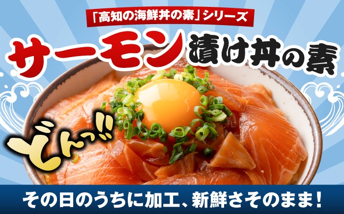 高知の海鮮丼の素「サーモンの漬け」約80g×5パック/サーモン 漬け丼 海鮮 刺身 高知【興洋フリーズ株式会社】
