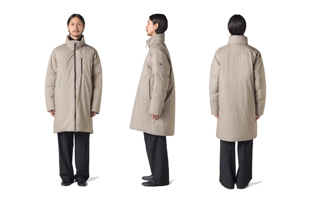 ＜UNISEX＞北海道ダウン：RETAR NUY/レタールヌイ［TANNE］LONG DOWN COAT［SAND BEIGE］