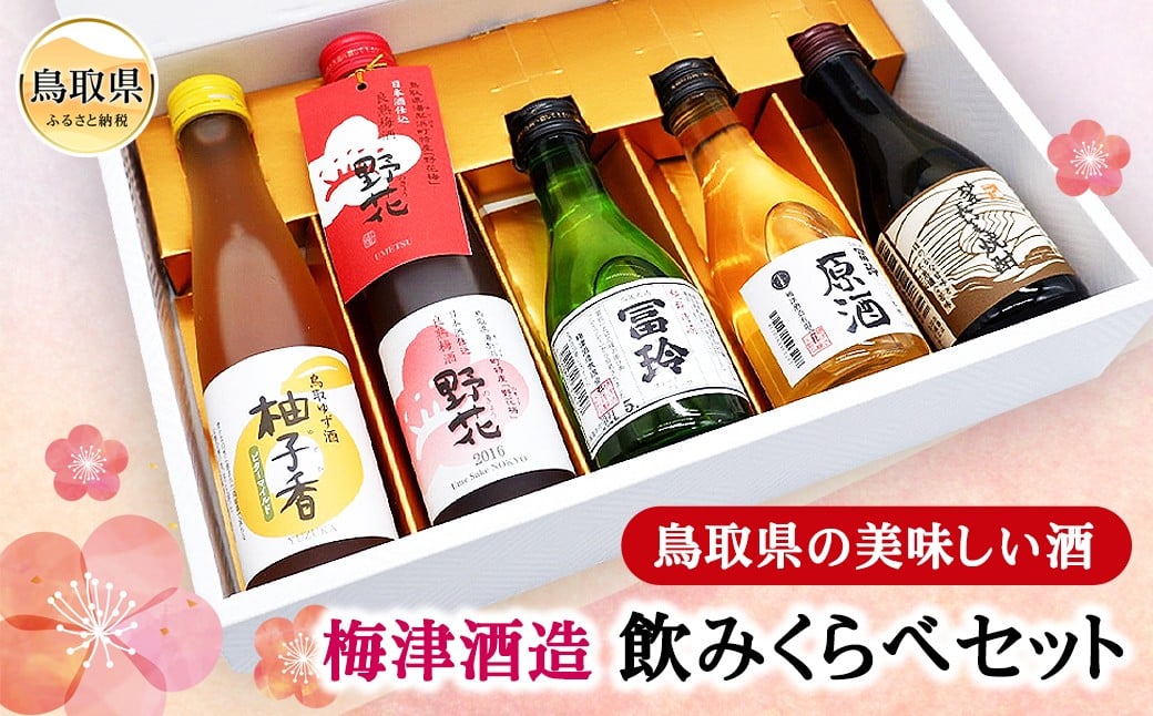 B25-030 鳥取県の美味しい酒　梅津酒造飲みくらべセット