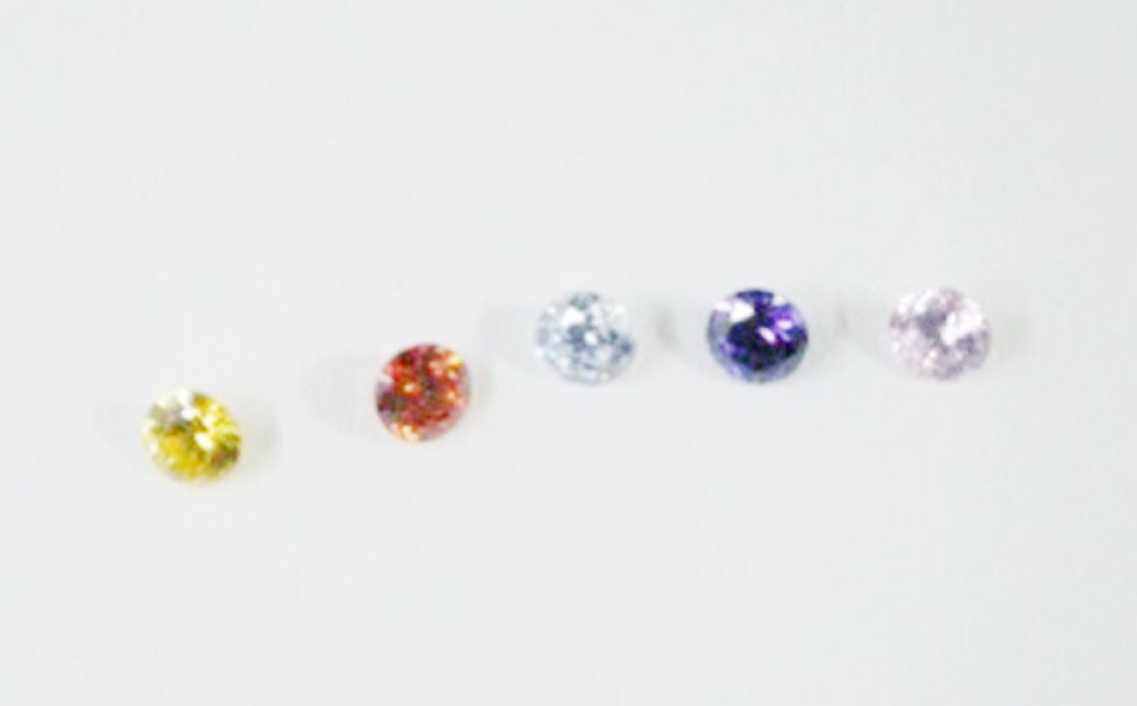 カラーストーン付 きブラストチタン印鑑 2本セット