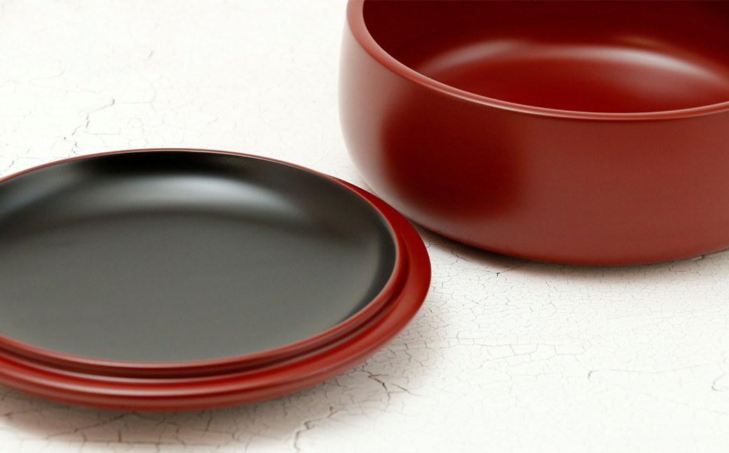 【滴生舎】浄法寺漆器 福弁当 朱