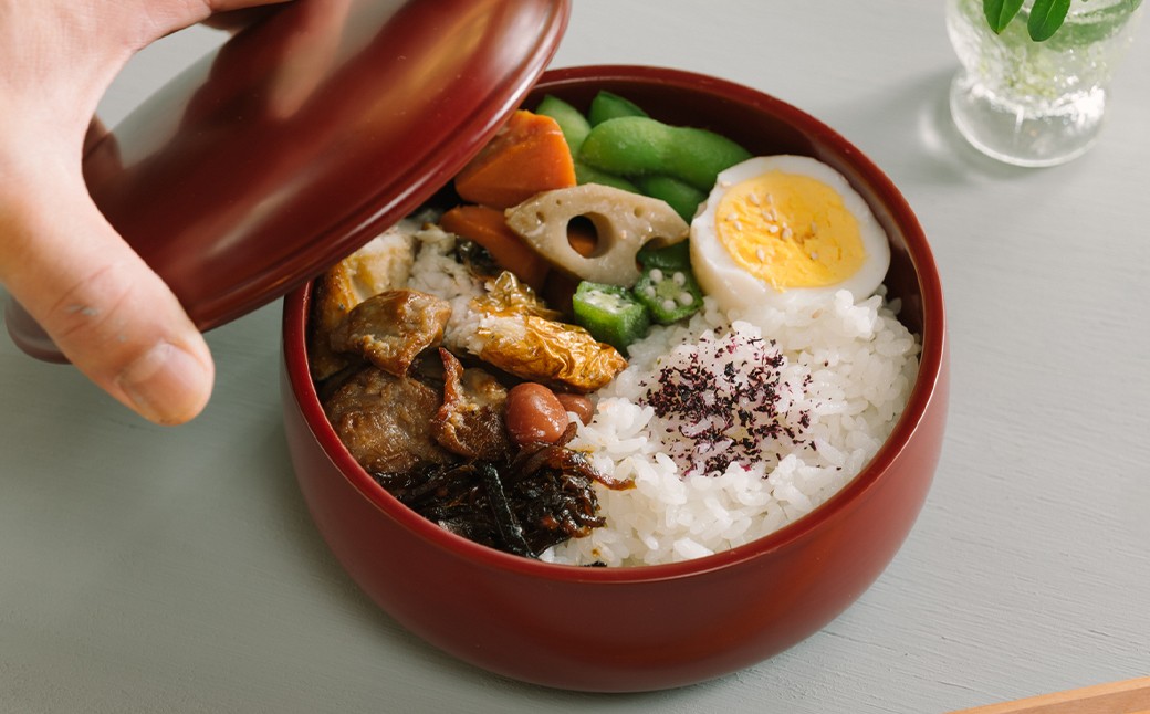 【滴生舎】浄法寺漆器 福弁当 朱