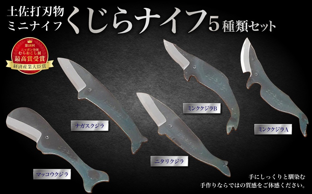 ミニナイフ くじらナイフ 5種類セット