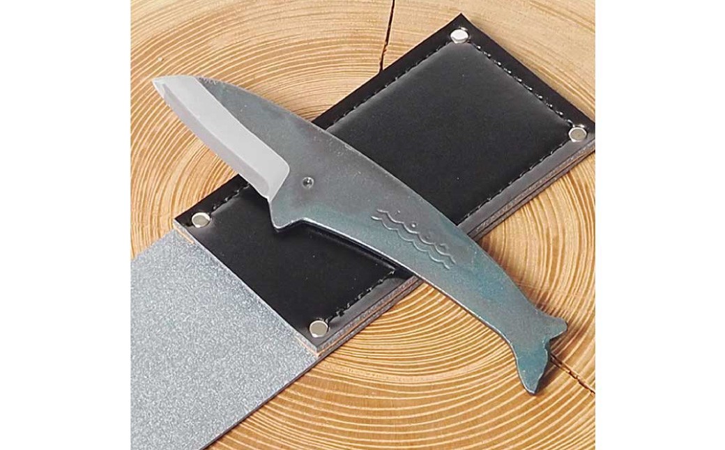 ミニナイフ くじらナイフ ナガスクジラ ケース付き