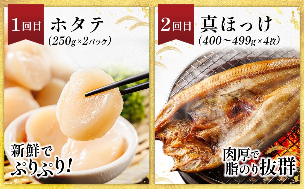 豊かな海が育んだ、北海道の海の幸を厳選してお届けする定期便です。