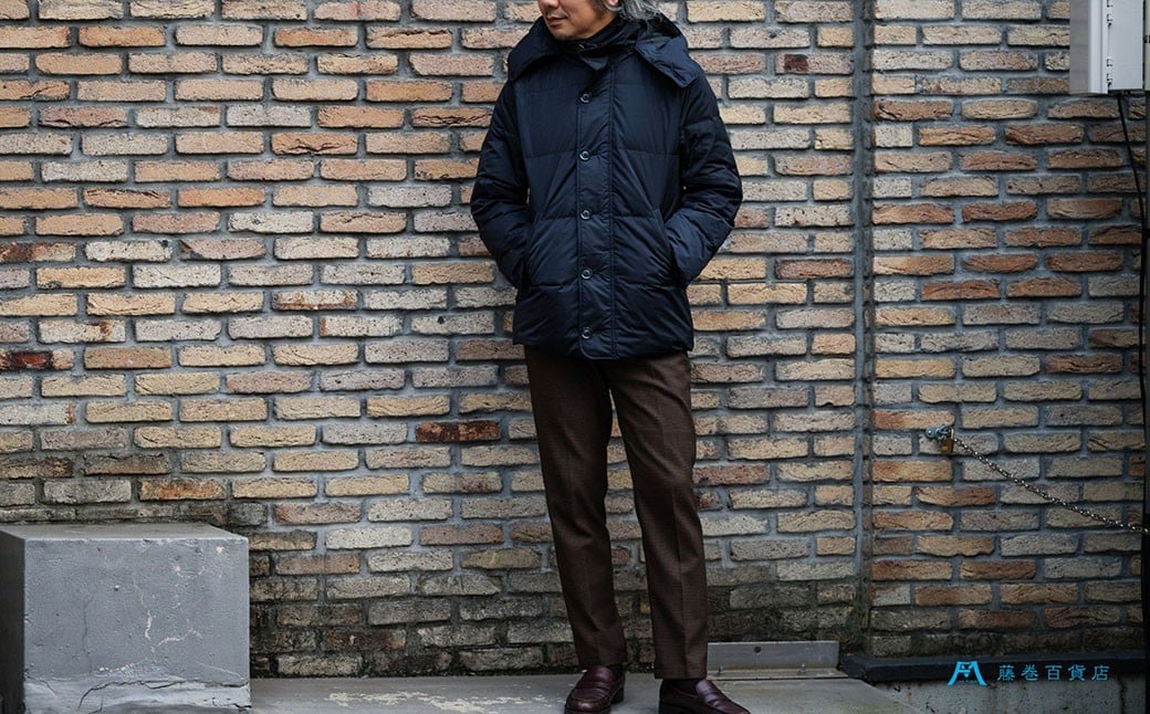 【藤巻百貨店】 HOKKAIDO DOWN×CENTENA （ネイビー） 北海道ダウンコート