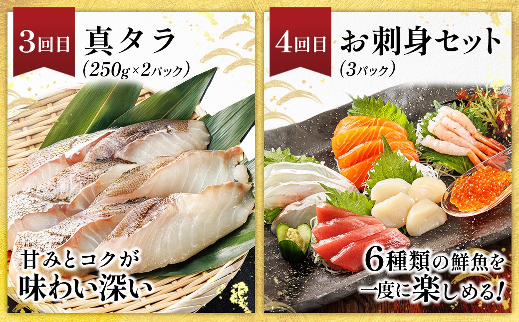 豊かな海が育んだ、北海道の海の幸を厳選してお届けする定期便です。