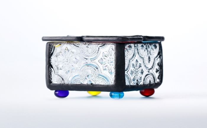 ガラス細工 アクセサリー 置物 インテリア ステンドグラス