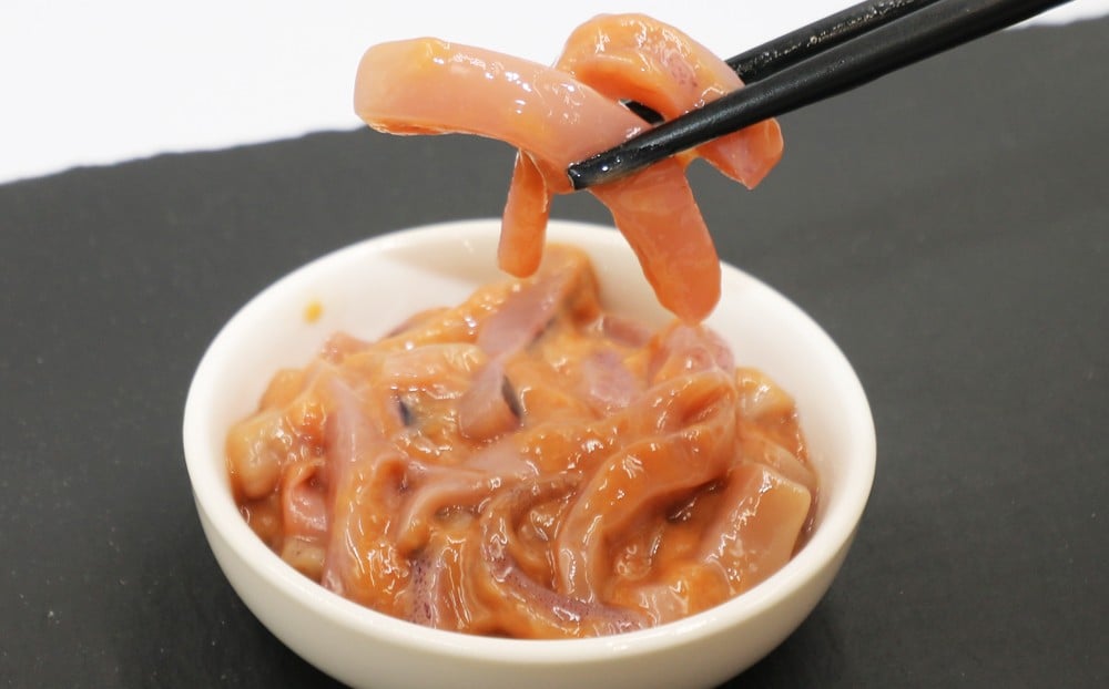 3種類のそれぞれの味付けの中に、しっかりとしたいかの食感と旨みが活きています。