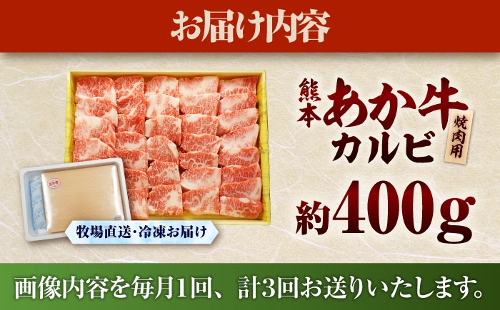 あかうし  カルビ  やきにく 焼きにく あか牛 赤牛 肉 にく niku ブランド 旨み 熊本県 菊陽町 定期便