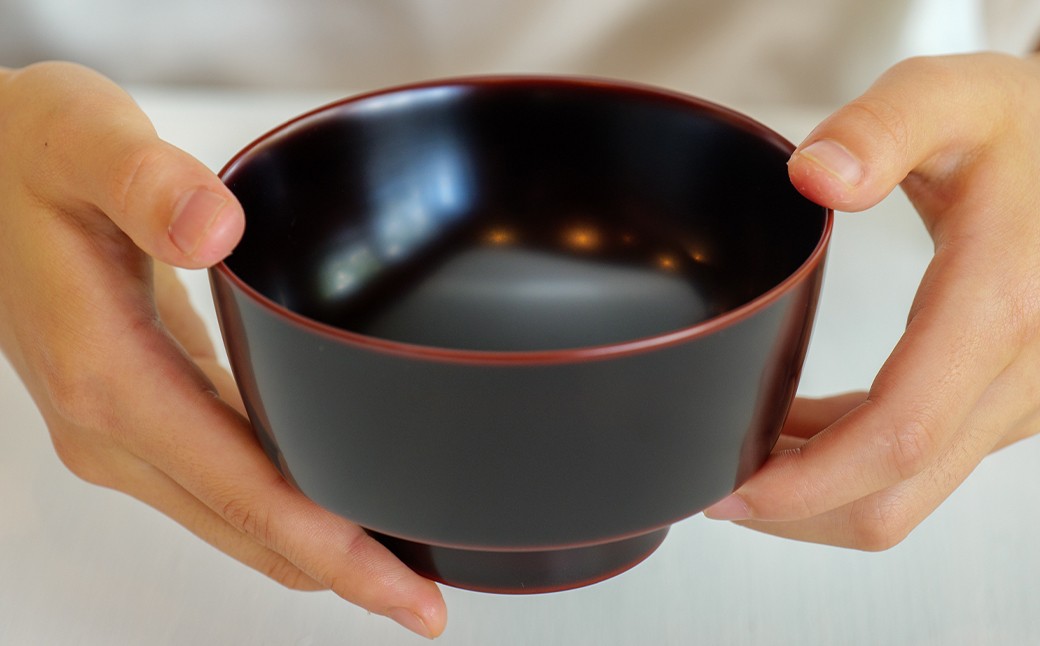 【溜】 【滴生舎】 浄法寺漆器 角椀 （大）