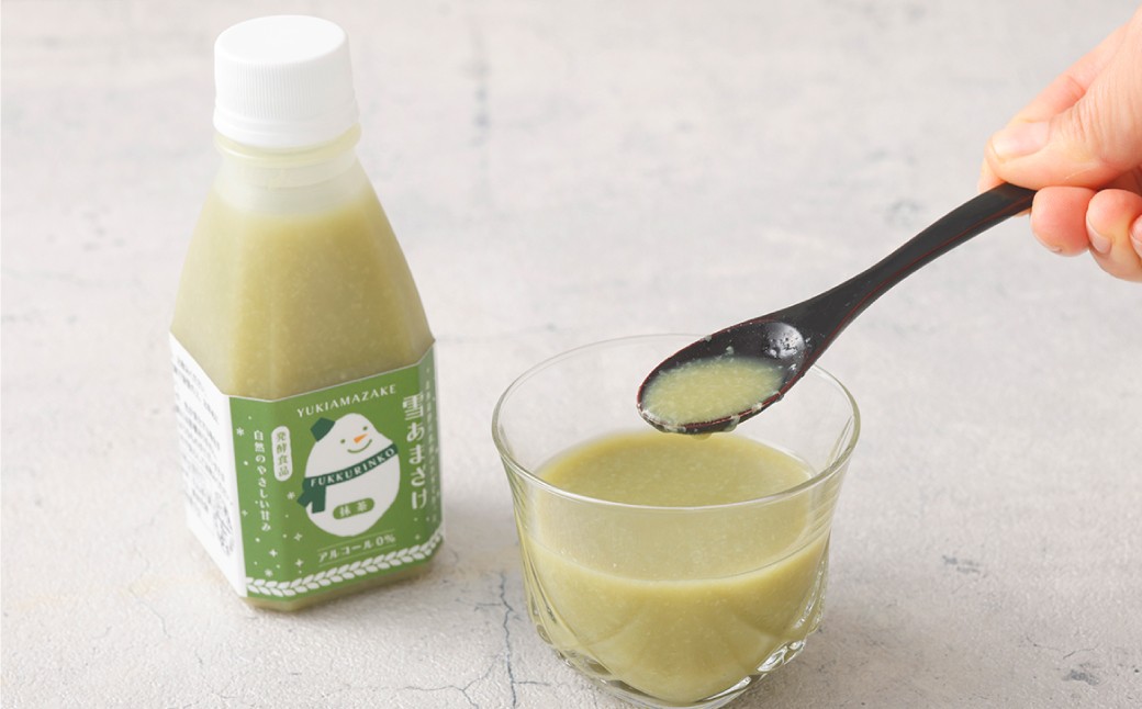 米麹 の 甘酒 雪あまざけ（ 抹茶 ） 220ml×6本