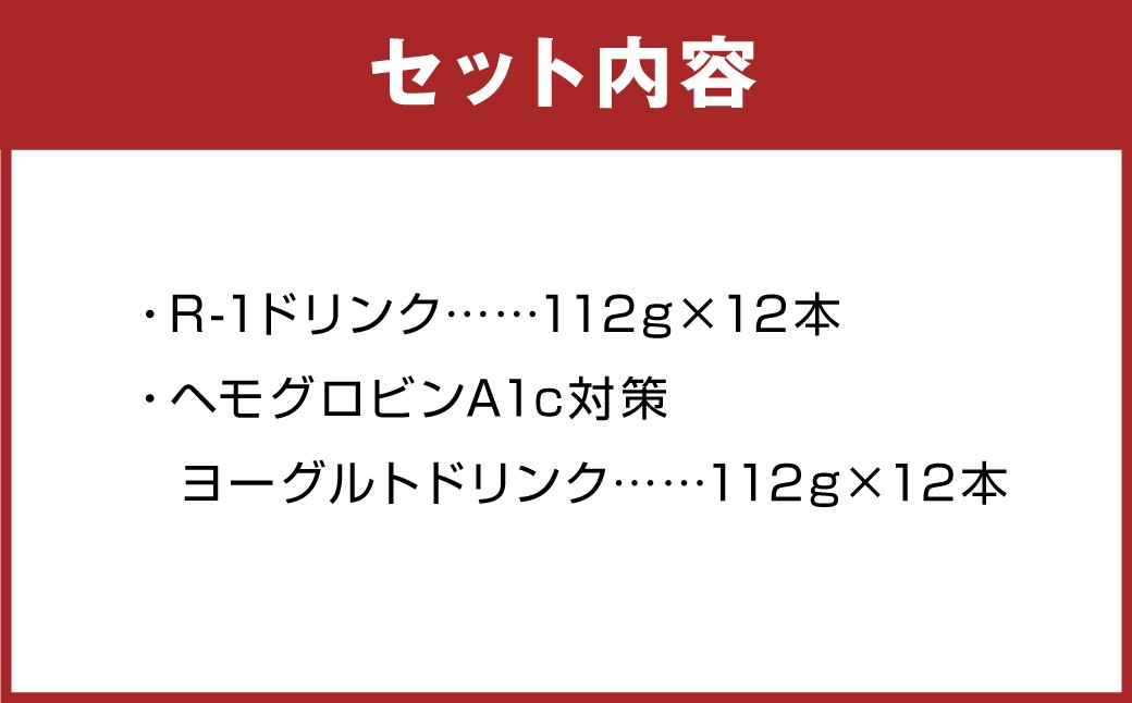 明治R-1ドリンク12本 ヘモグロビンA1c対策12本
