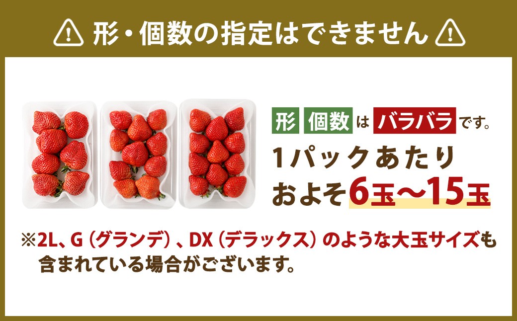 【数量限定】【2026年2月上旬～4月上旬発送予定】福岡県産 あまおう 270g×2パック