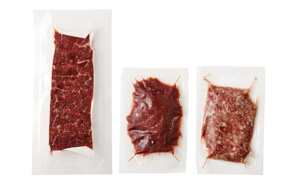 【フジチク ふじ馬刺し】おつまみ馬刺しセット4人前 各約200g （赤身スライス 、 ユッケ 、 ネギトロ ）