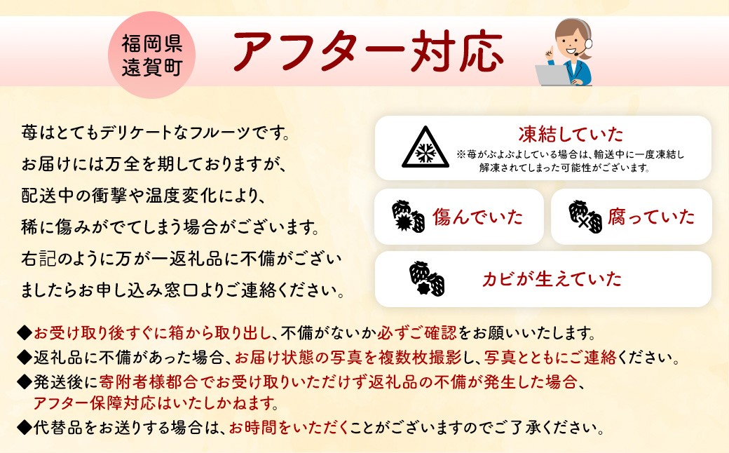 【数量限定】【2026年2月上旬～4月上旬発送予定】福岡県産 あまおう 270g×2パック