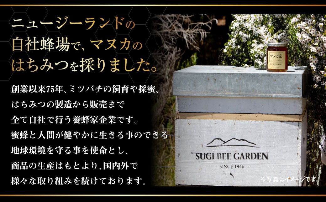 【2回定期便】ローヤルゼリー＆プロポリス入り マヌカ蜜 500g