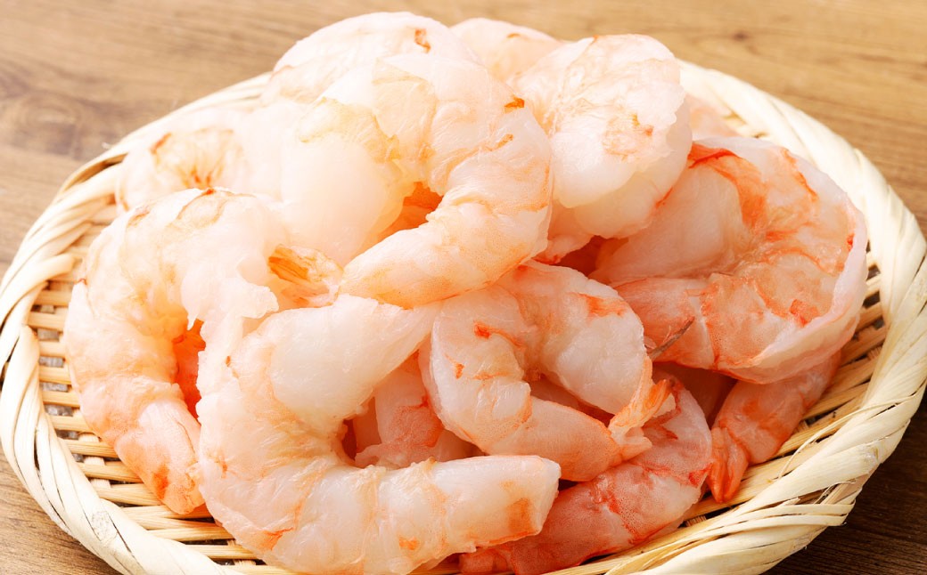 驚きのジャンボサイズ 背ワタ無し むきエビ 3kg