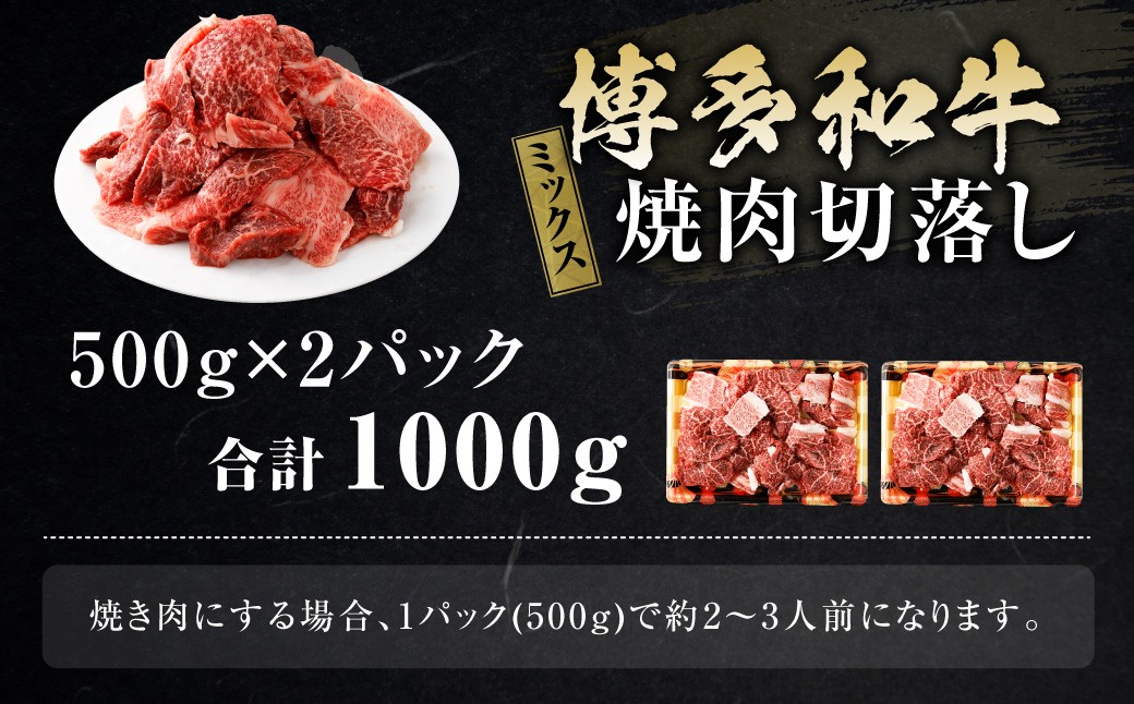 博多和牛 焼肉 切落し ミックス
