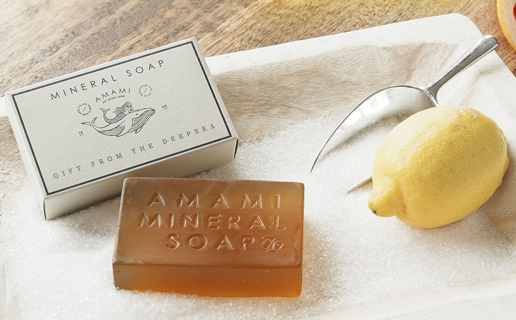 石鹸 ミネラル ソープ AMAMI 3個 セット