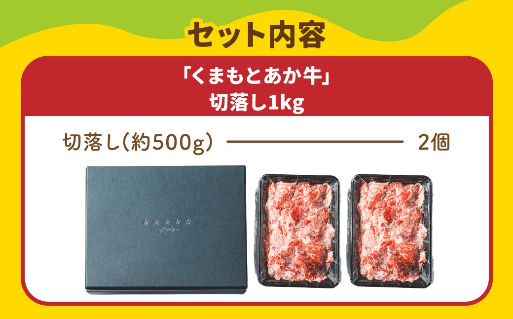 スザンヌ厳選！「くまもとあか牛」切落し1kg