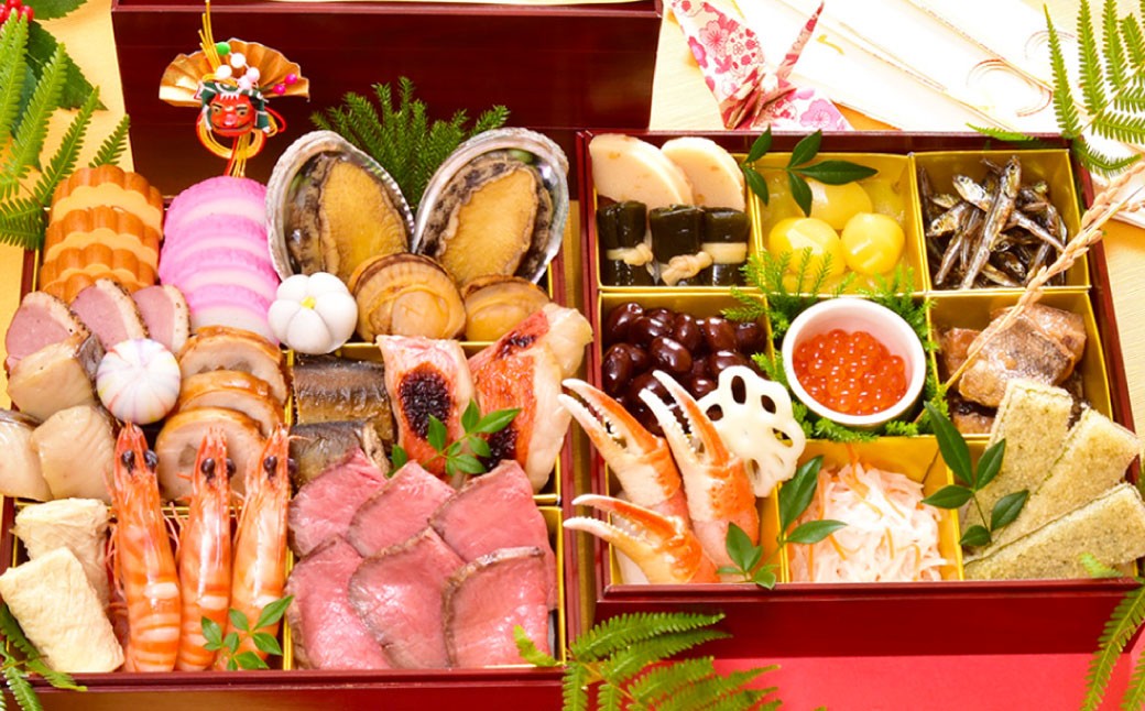 【2025年12月31日着】老舗の匠重『やまよし』の特製おせち (3～4人前) 2段重 25品目