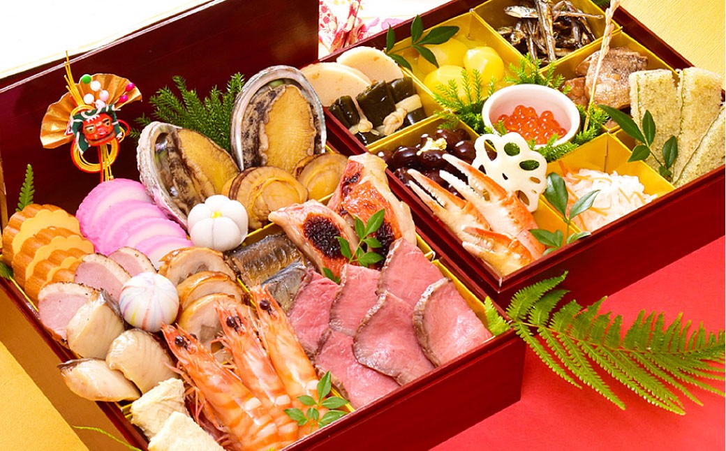 【2025年12月31日着】老舗の匠重『やまよし』の特製おせち (3～4人前) 2段重 25品目