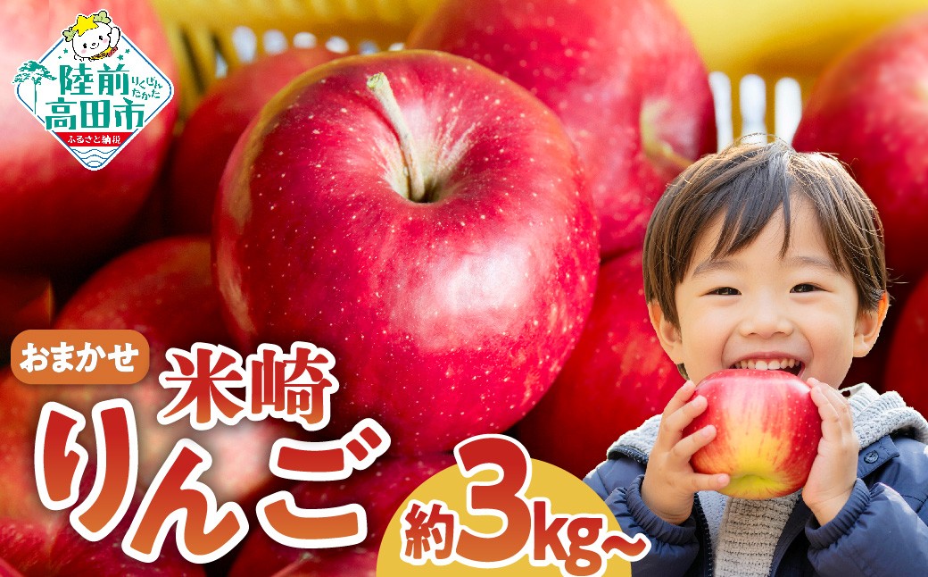 旬のりんご約3kgをお届けします