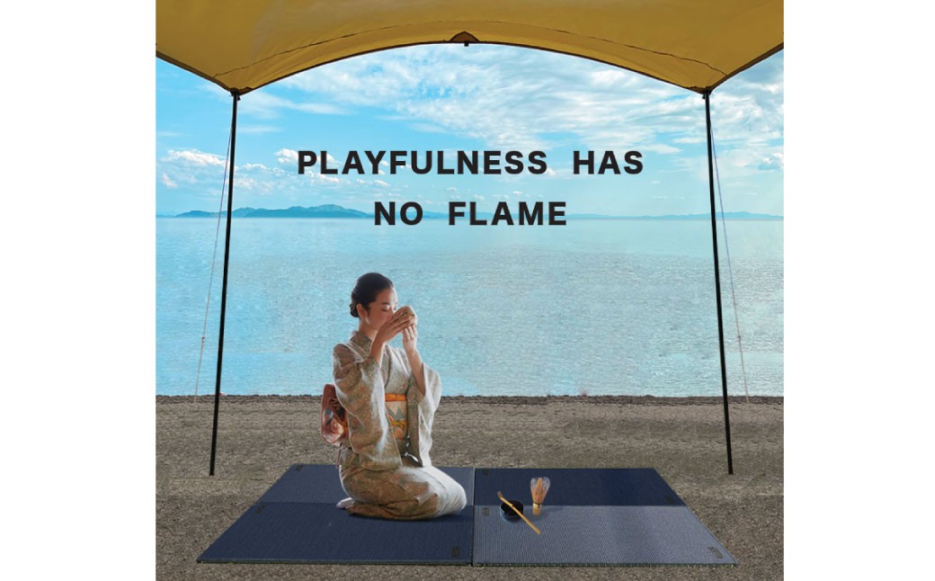 ポータブル畳 ヘリナイヤン HERINAIYAN 黄金色×乳白色 | BAN-SICK M75S17