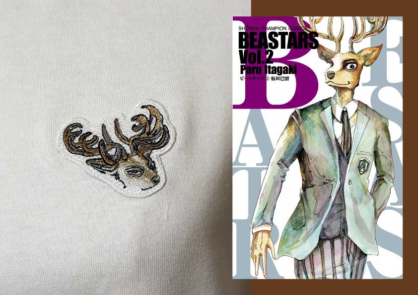 刺繍ワッペンを縫い付けました。