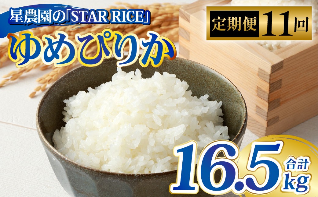【11回定期便】 ゆめぴりか(2合×5パック)×11回