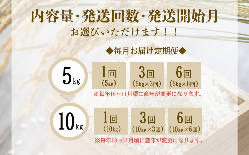 【回数/発送月/容量 選べる】えびの産 ヒノヒカリ 真幸米