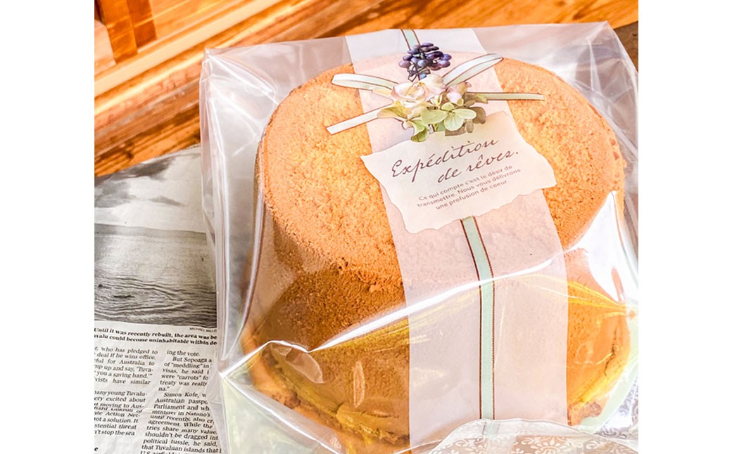 foafoaの 米粉 シフォンケーキ 1ホール（ クリームチーズ味 ）