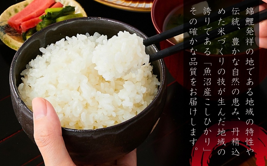 安心・安全な魚沼産のお米にこだわり、花火の町片貝からみなさんにお届けします