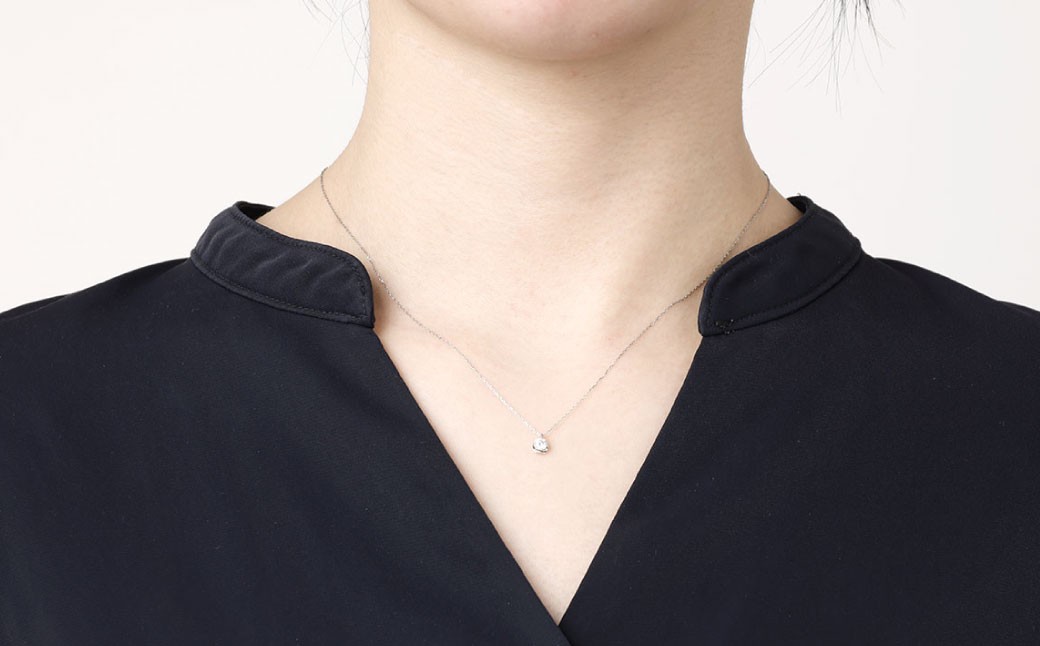 プラチナ950ダイヤモンドペンダント 0.15ct ／ 45cm