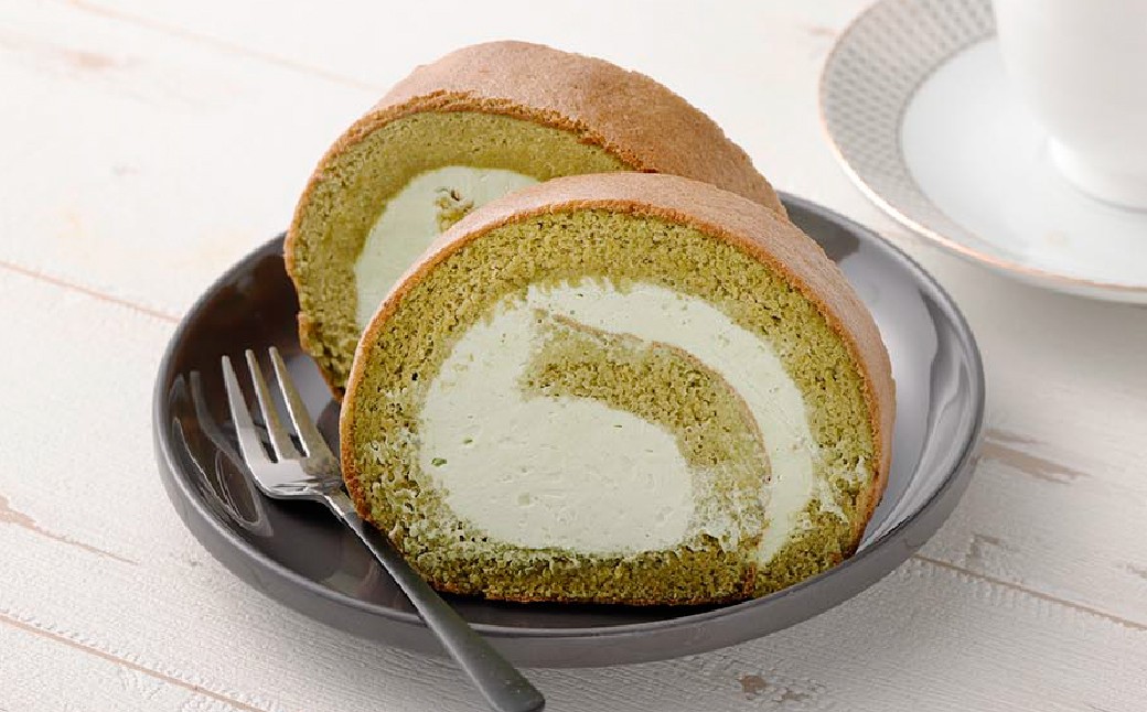 【2ヶ月定期便】ボヌール特製 抹茶ロールケーキ×1本 約440g