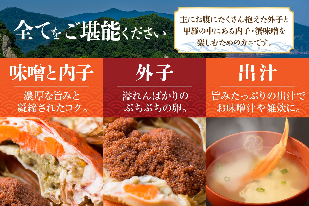 最大の魅力は、なんといっても「内子」と「外子」
鮮やかなオレンジ色の内子は、濃厚でコクのあるクリーミーな味わい。