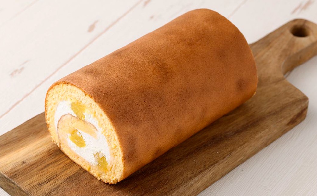 【5ヶ月定期便】ボヌール特製 マロンロールケーキ×1本 約510g