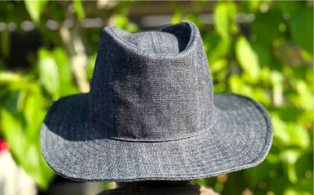 【児島】デニムウエスタンハット セルヴィッチデニム/12oz