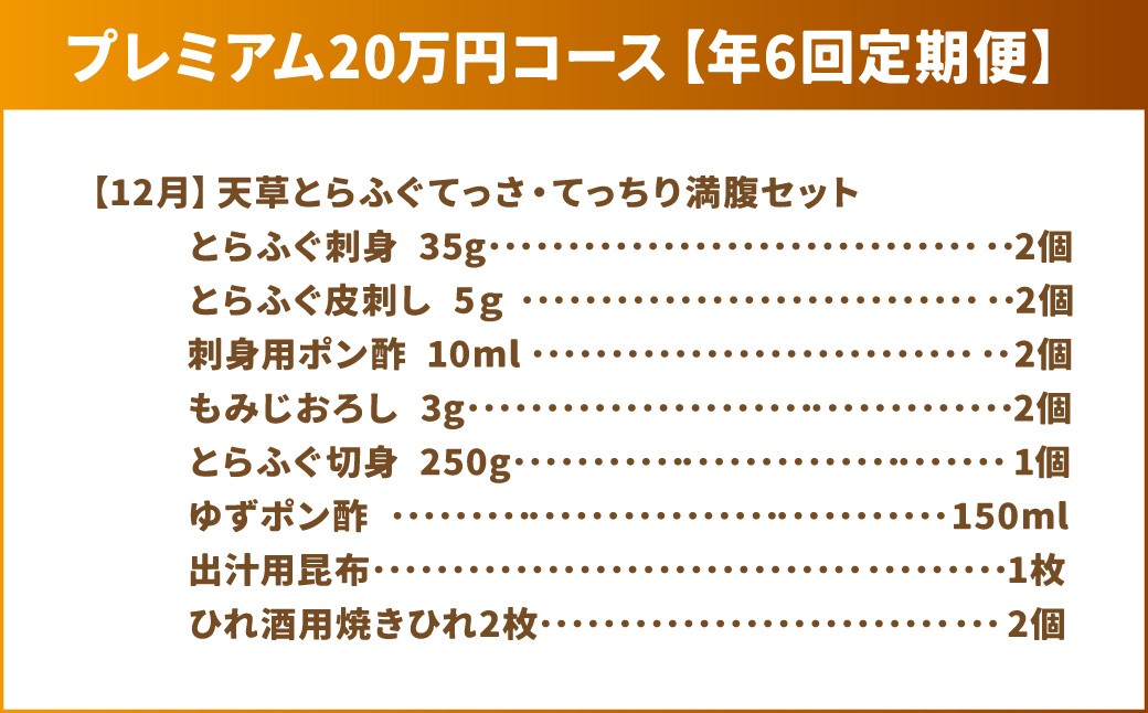 【年6回定期便】くまもとモン（熊本県産品）プレミアム定期便（バラエティコース）寄附額20万円