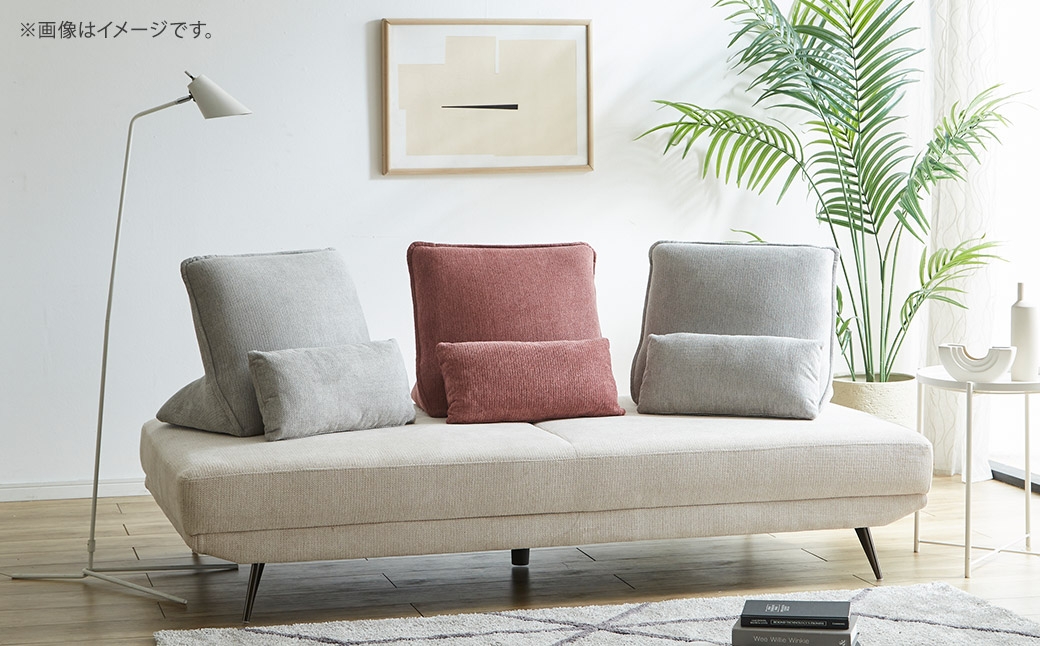 【カラーを選べる】 アラル 3P ソファ ２カラー DGY （ ダークグレー ） ・ BE （ ベージュ ）